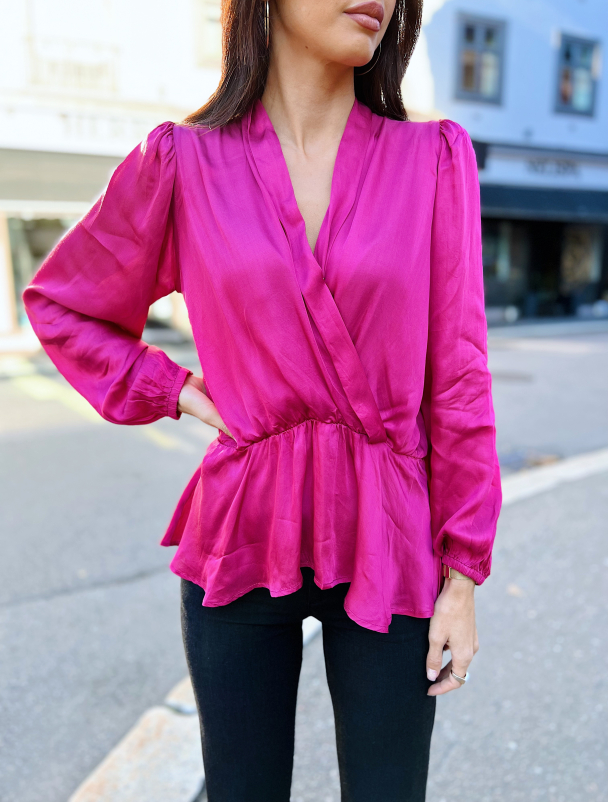 Lisa Blouse - Magenta  - Image 1
