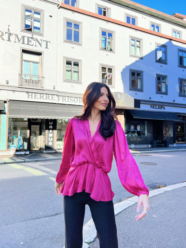 Lisa Blouse - Magenta  - Image 8