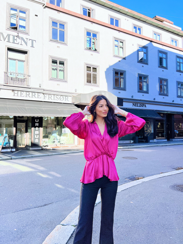 Lisa Blouse - Magenta  - Image 11