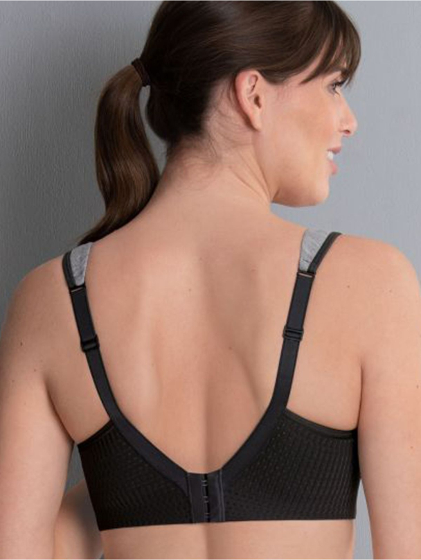 Panalp wool sports bra, grå - Image 2