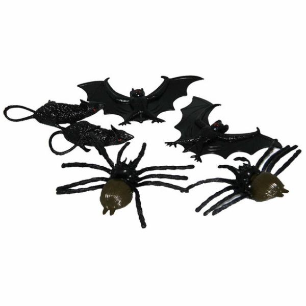 Ekle svarte smådyr til Halloween – 6 stk.