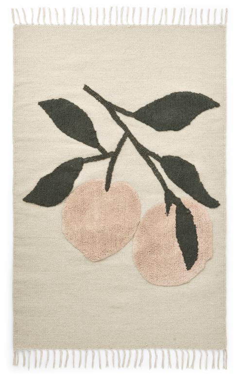 LIEWOOD - BENT RUG SMALL PEACH/SEA SHELL MIX