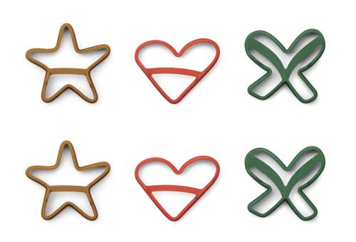 Liewood | Karina Pancake Shape Set - Holiday/Apple Red Multi Mix