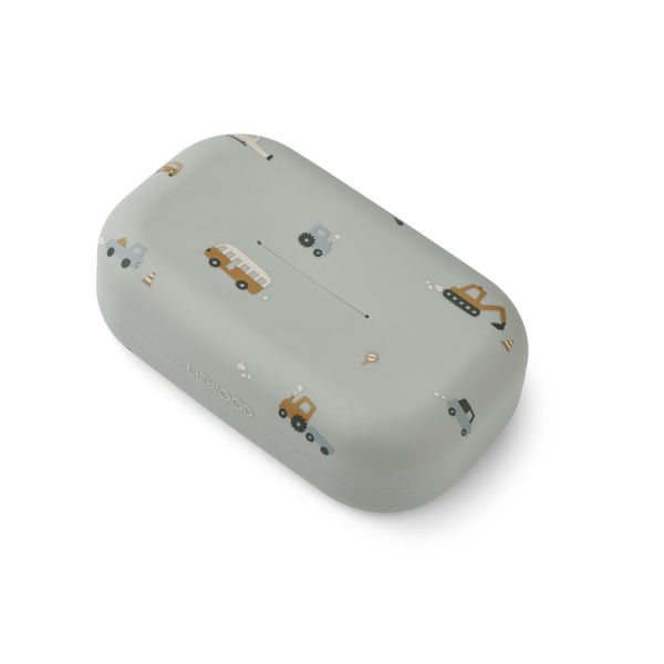 Liewood | Oline Wet Wipes Cover - Vehicles/Dove Blue Mix