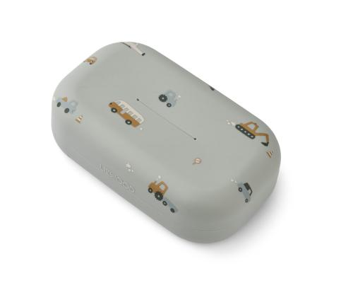Liewood | Oline Wet Wipes Cover - Vehicles/Dove Blue Mix