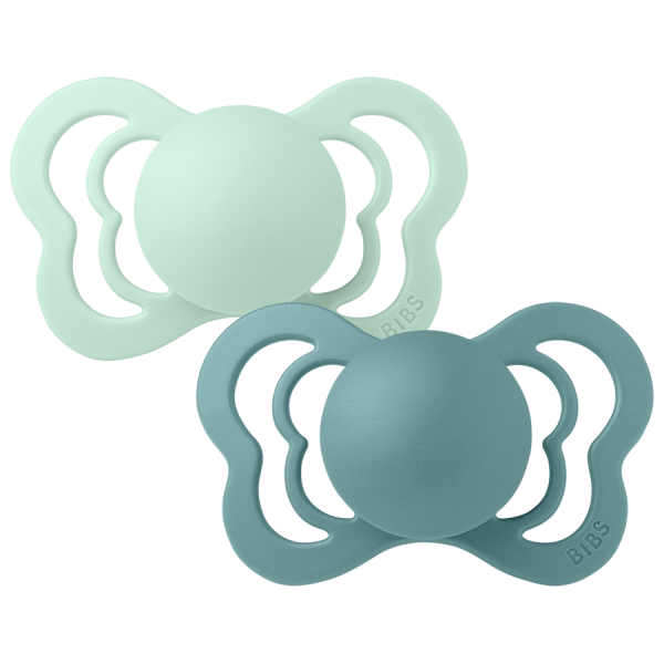 BIBS Couture 2 Pack Nordic Mint/Island Sea - 2 / Natural Rubber Latex