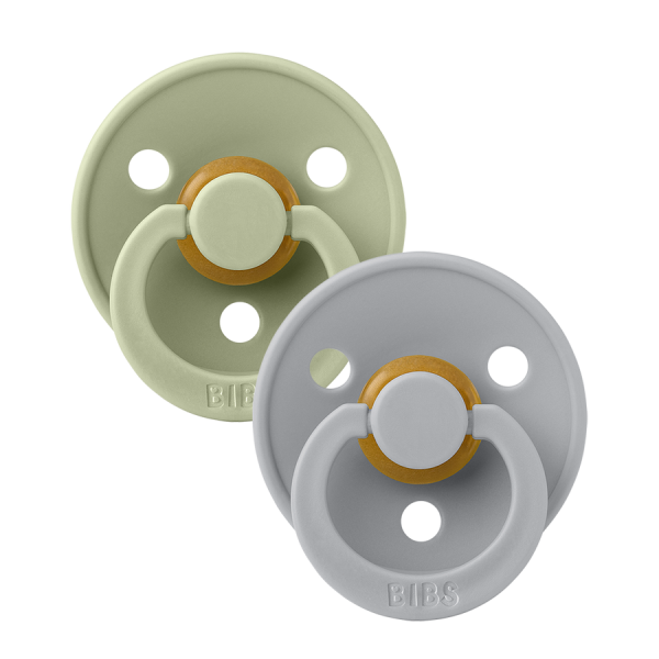 BIBS Colour 2 PACK Sage/Cloud - 1 / Natural Rubber Latex