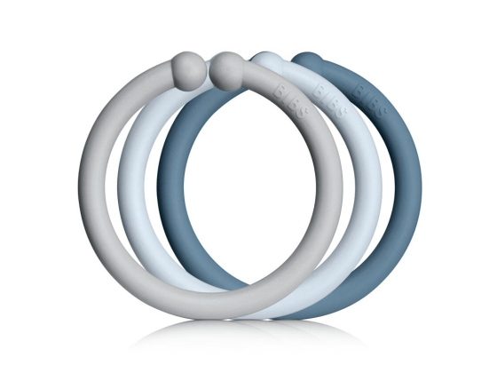 BIBS Loops 12 Pack Cloud/Baby Blue/Petrol - One Size