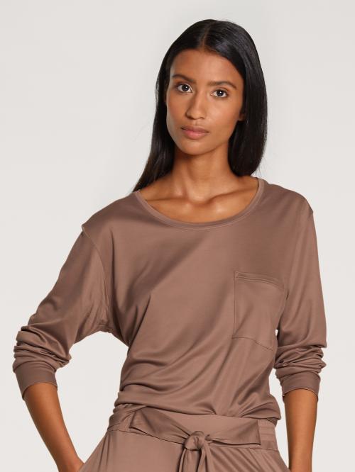 '100% Nature Sleep' long sleeve, brun