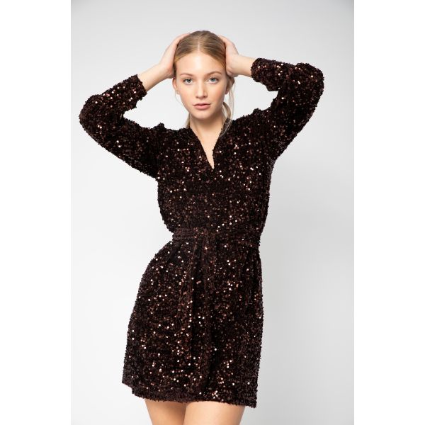 MIMO SEQUIN DRESS
