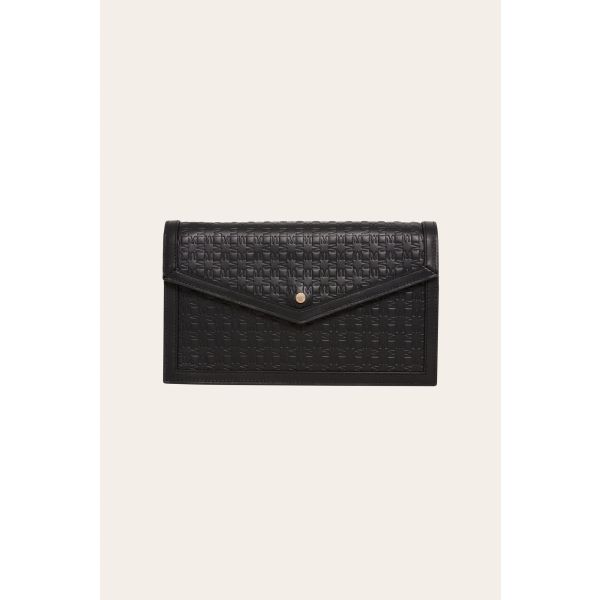 BY MALINA Leather Envelope Bag