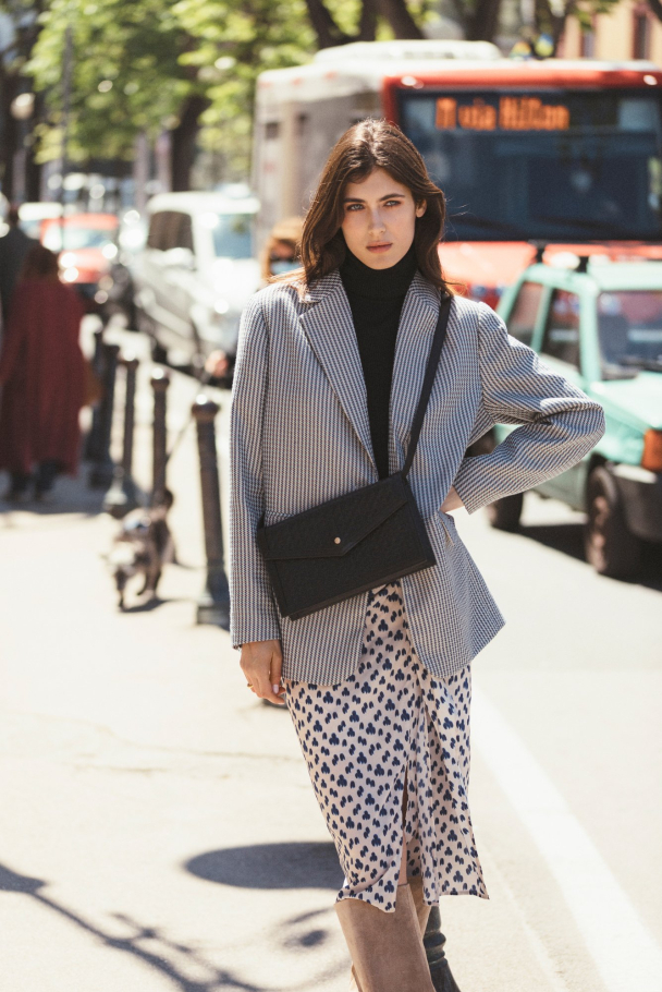 BY MALINA Leather Envelope Bag - Image 3