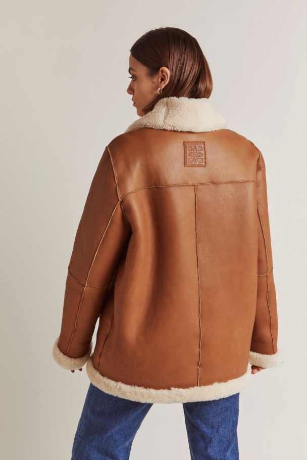 BY MALINA Noa Shearling Jacket - Image 1