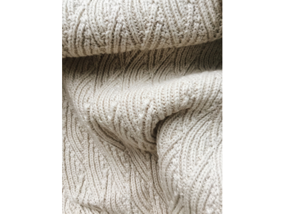 Pointelle Babypledd - Off White