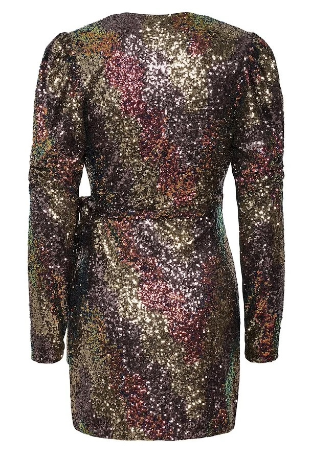 Ablina Wrap Dress - Multi Sequince - Image 2