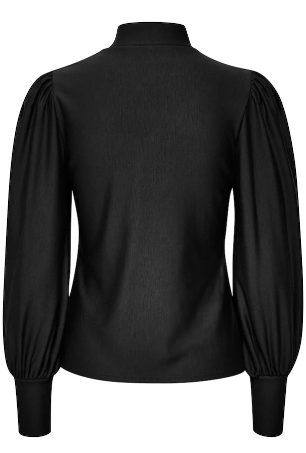 Rifa Button Blouse - Black  - Image 3