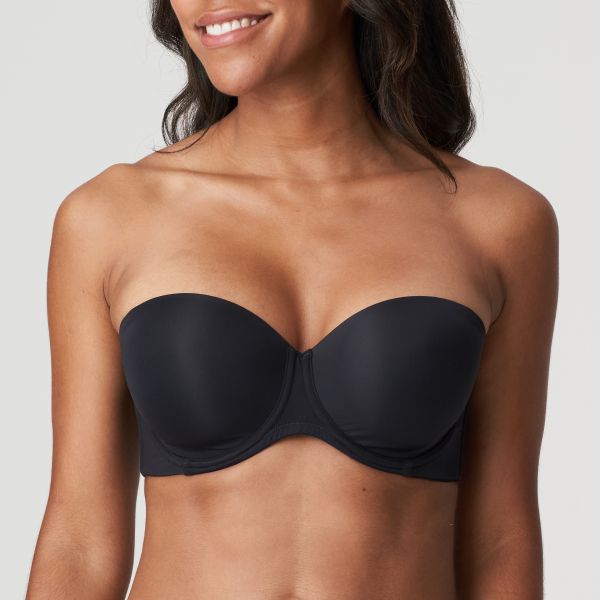 'Figuras' strapless, sort