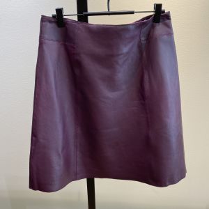 New Ibi Leather Skirt Purple