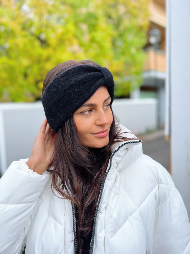 Lulu Knit Headband - Black  - Image 1