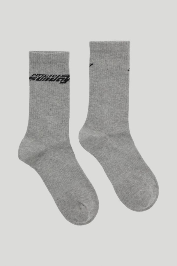 Knit Logo Socks 2 Pack - Marsmellow/Wet Weather - Image 2
