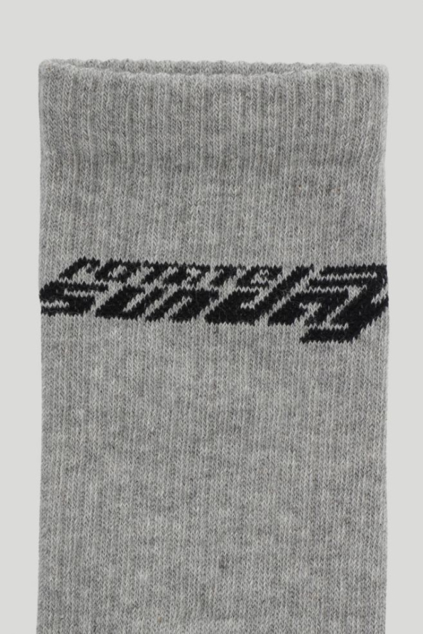 Knit Logo Socks 2 Pack - Marsmellow/Wet Weather - Image 3