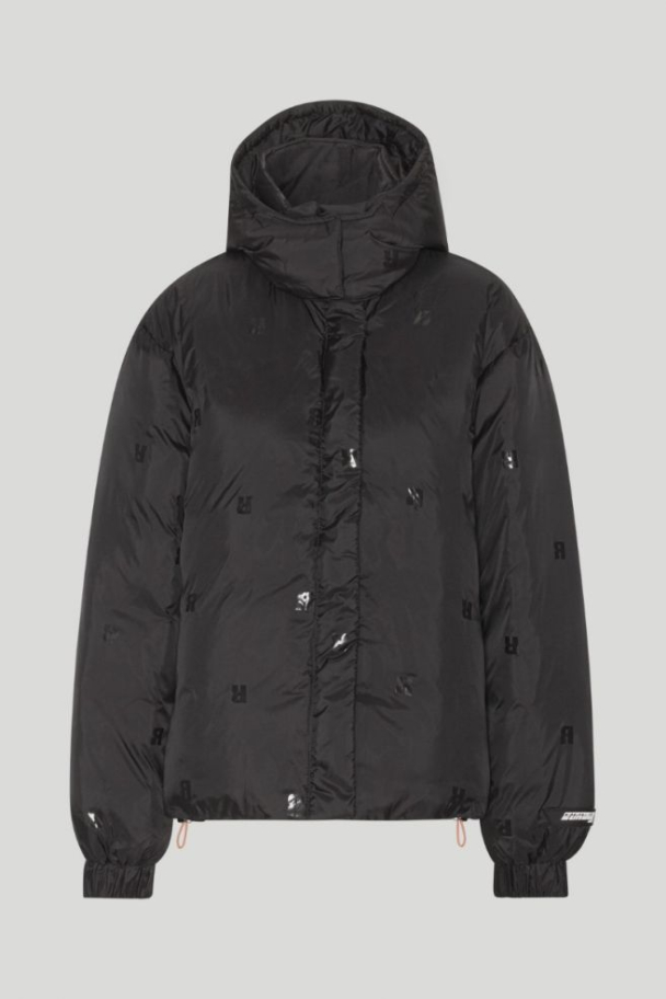 Nylon Short Puffer Jacket - Black - Image 2