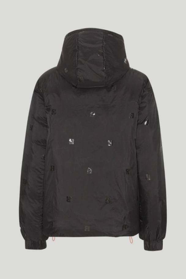 Nylon Short Puffer Jacket - Black - Image 4