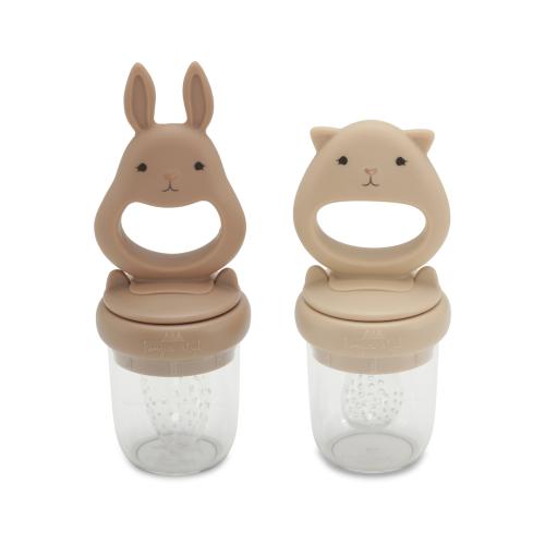 Konges Sløjd | Silicone Fruit Feeding Pacifier - Bark/Shell
