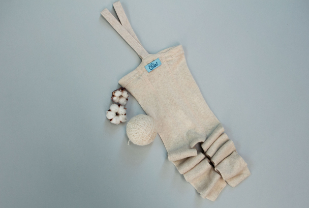 Wooly Footless Tights - Cream Blend - Image 2