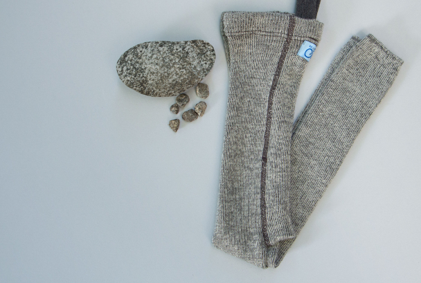 Wooly Footless Tights - Granite Grey - Image 3