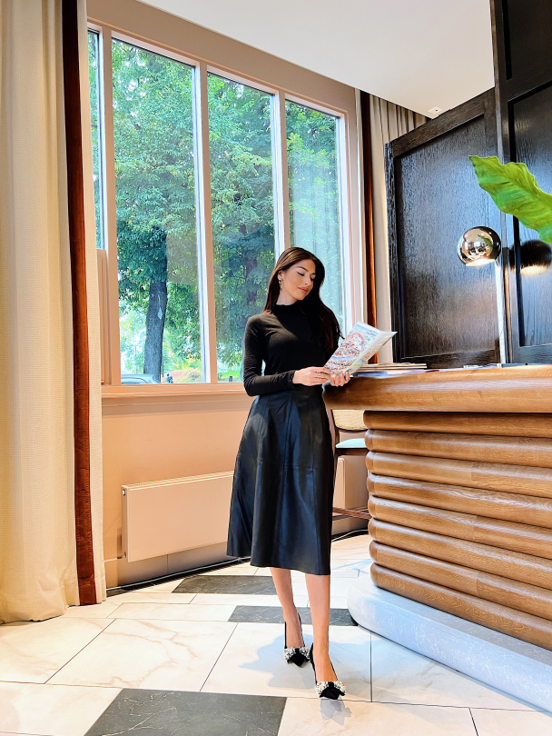 Vanessa Naplon Skirt - Black  - Image 4