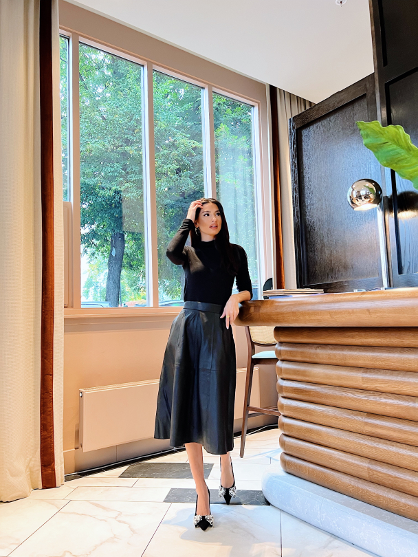 Vanessa Naplon Skirt - Black  - Image 5
