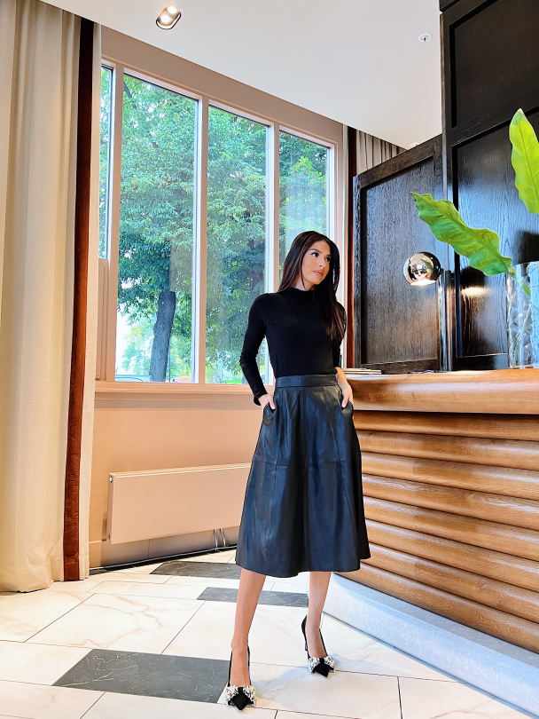 Vanessa Naplon Skirt - Black  - Image 6