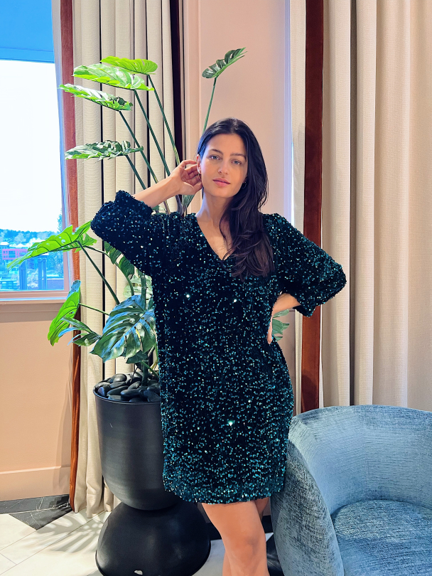 Winternalia Dress - Tropical Green  - Image 6