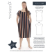 MINIKREA Løs midi kjole 34-50 70060
