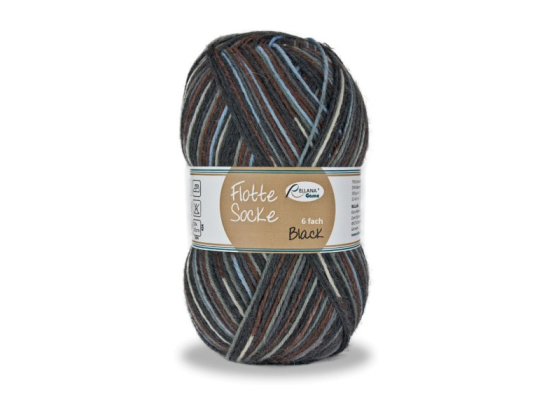 Flotte Socke 6-tråds Black 1213