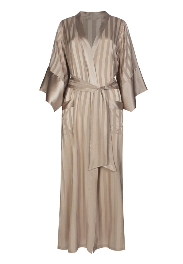 Silk Story kimono, beige - Image 2