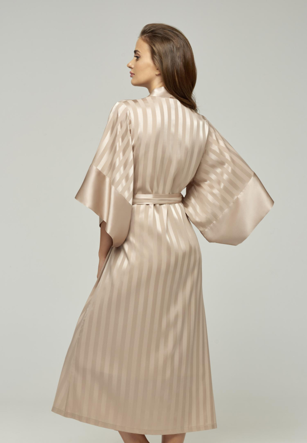 Silk Story kimono, beige - Image 3