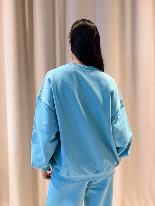 Iris Crewneck Classic Logo - Maui Blue  - Image 2