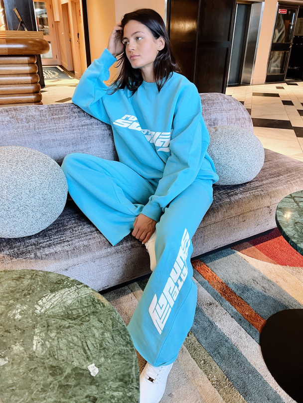 Iris Crewneck Classic Logo - Maui Blue  - Image 5