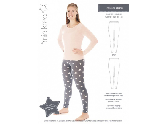 Minikrea 70330 - leggings/ tights dame, 34-50
