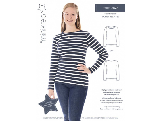 Minikrea 70227 - T-skjorte dame  str. xs-xl