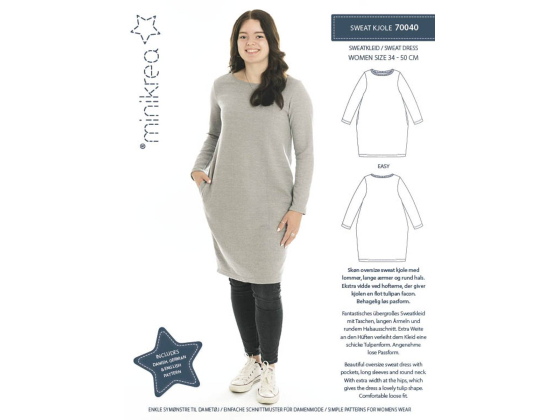 Minikrea 70040 - Genserkjole str 34-50