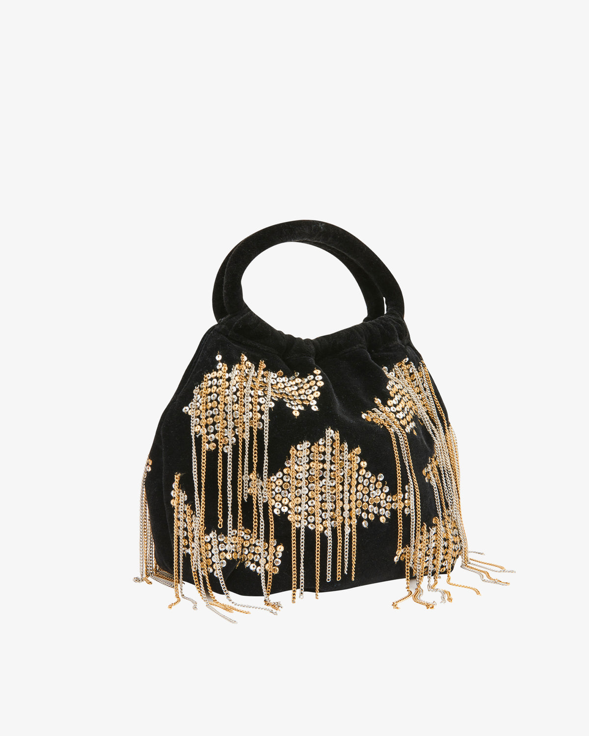 HVISK Jolly Sequin Velvet Black Ice HILLAMOI AS