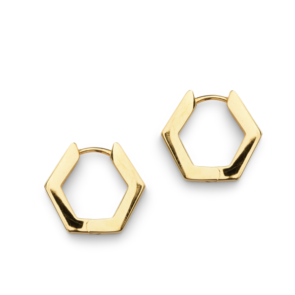Hexagon Hoops Gold S