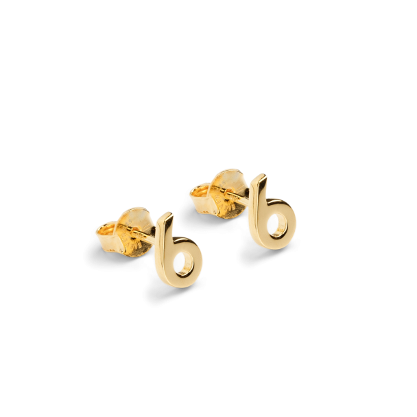 Number Studs Gold  - Image 1