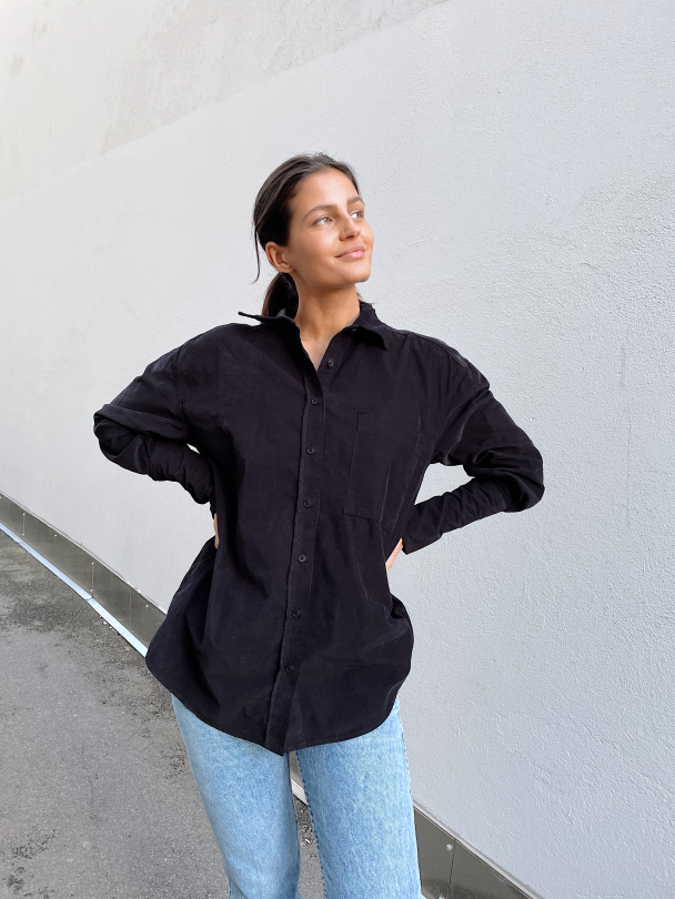 Selina Micro Shirt - Night Sky  - Image 3