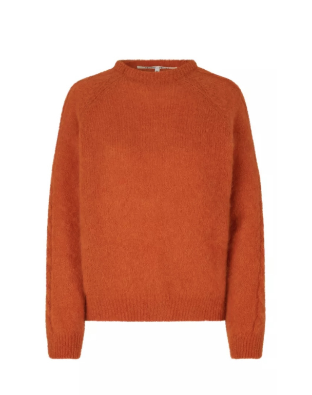 Millana Knit O-Neck - Orange Pepper  - Image 2