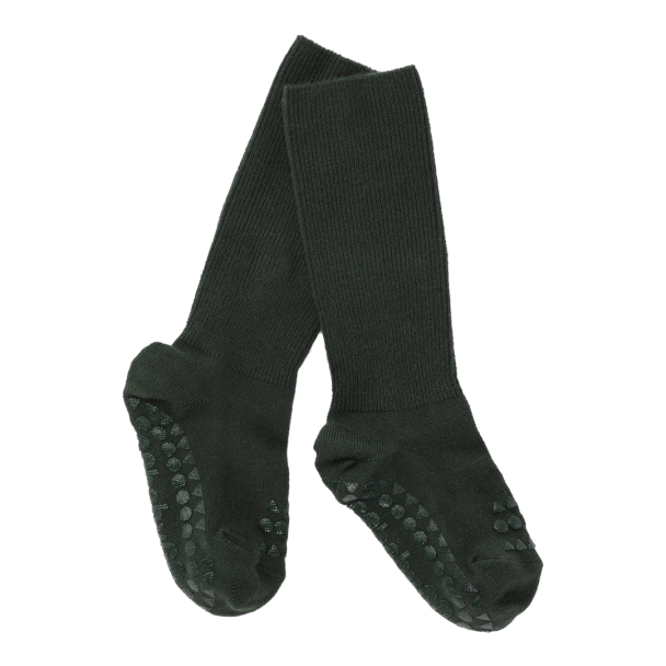 Non-Slip Socks Bamboo - Forrest Green - Image 2