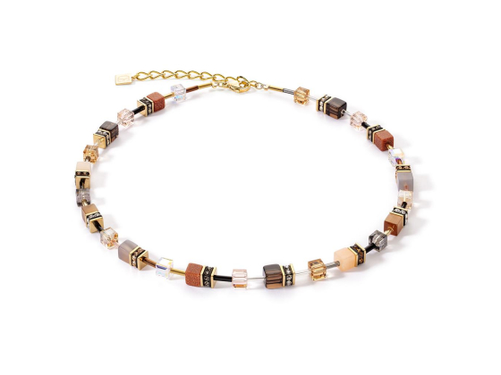 GEOCUBE Necklace Iconic Precious Brown